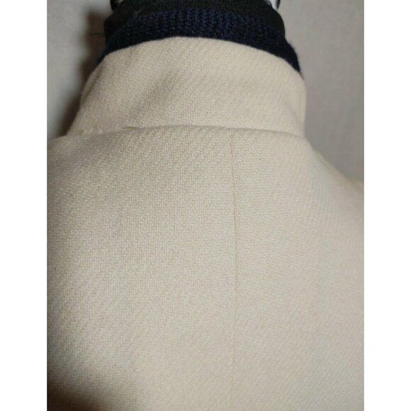 Vintage Jack Winter Womens Wool Jacket Size 10 With Navy Trim & Gold Buttons - Picture 5 of 12